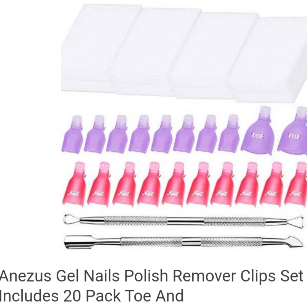 Anezus Gel Nails Polish Remover Clips Set Includes